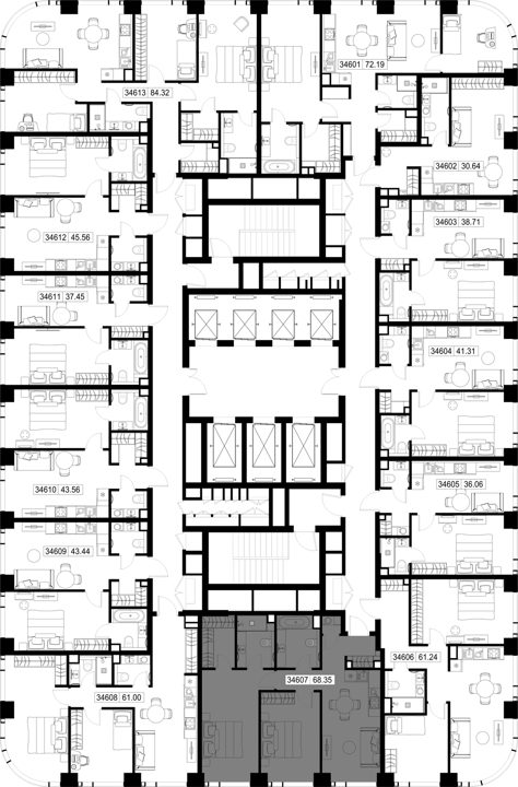 2-комнатная квартира, 68,3 м² — фото 2
