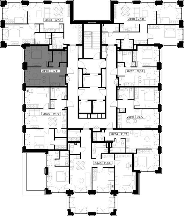 1-комнатная квартира, 36,3 м² — фото 2