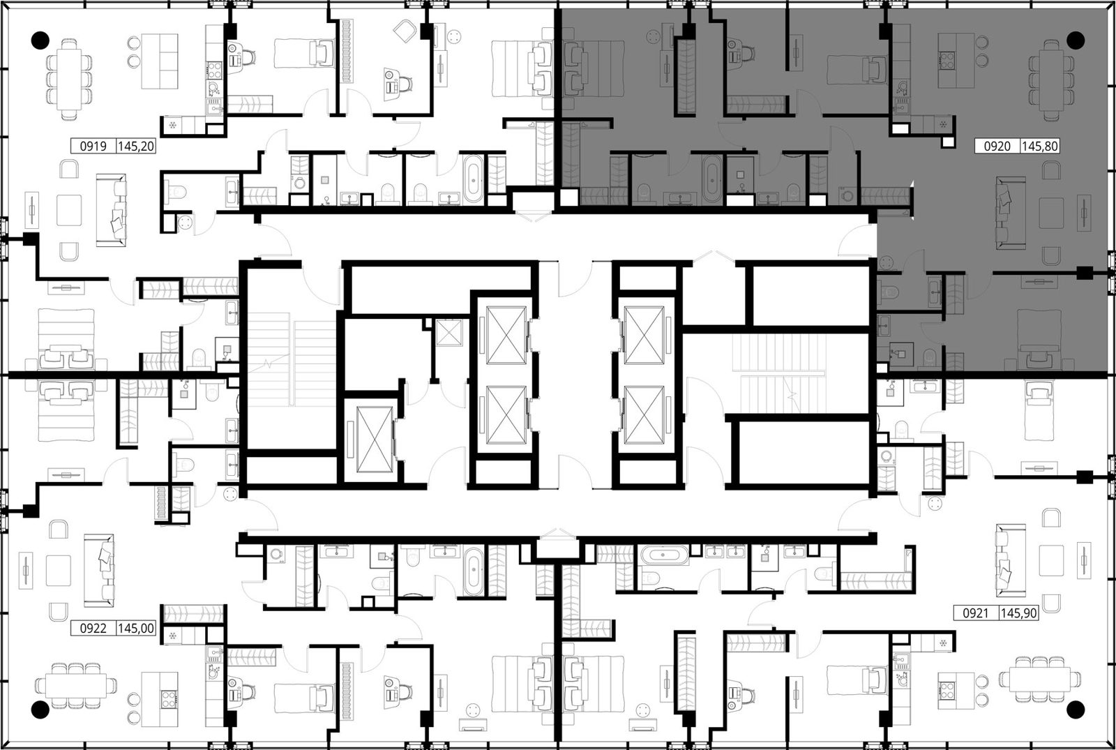 3-комнатная квартира, 145,8 м² — фото 2