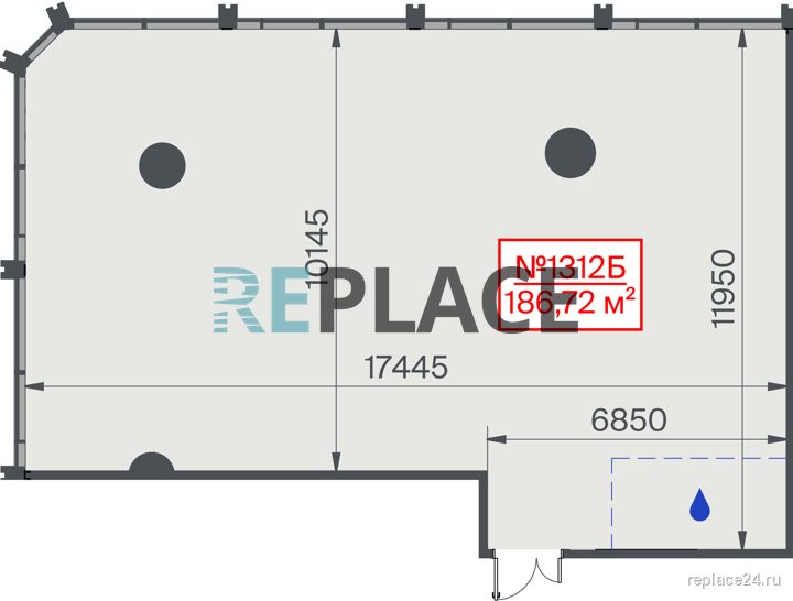 Офис, 186,7 м²