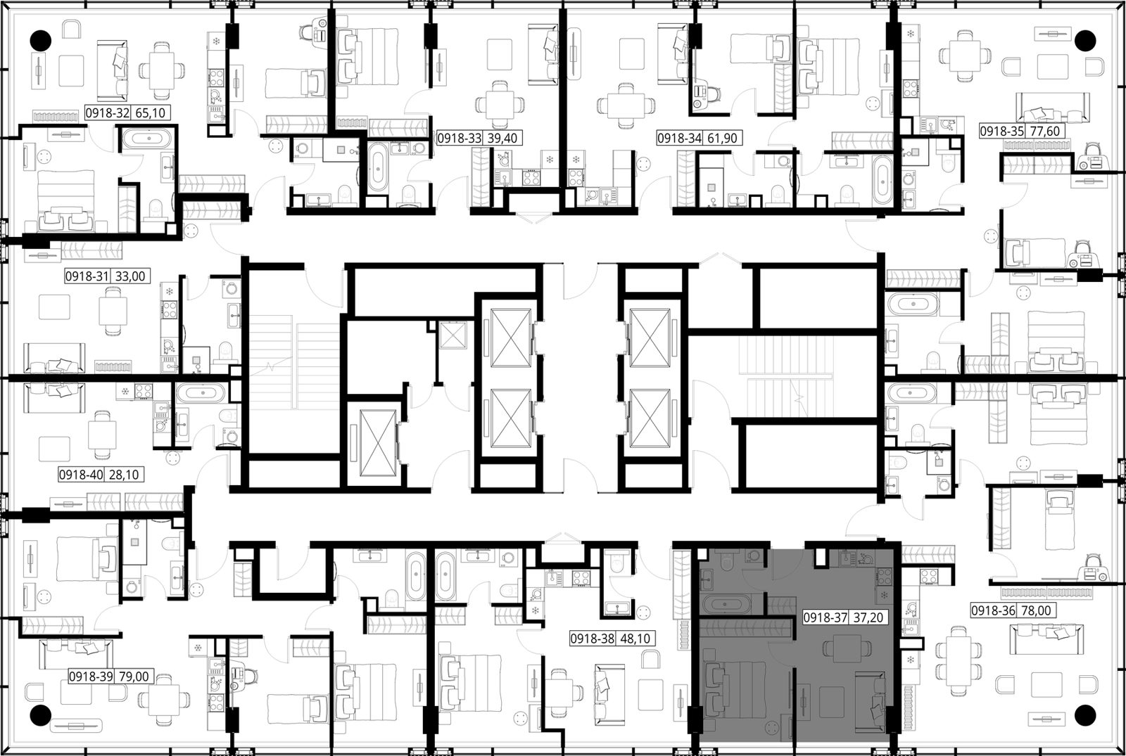 1-комнатная квартира, 37,2 м² — фото 2