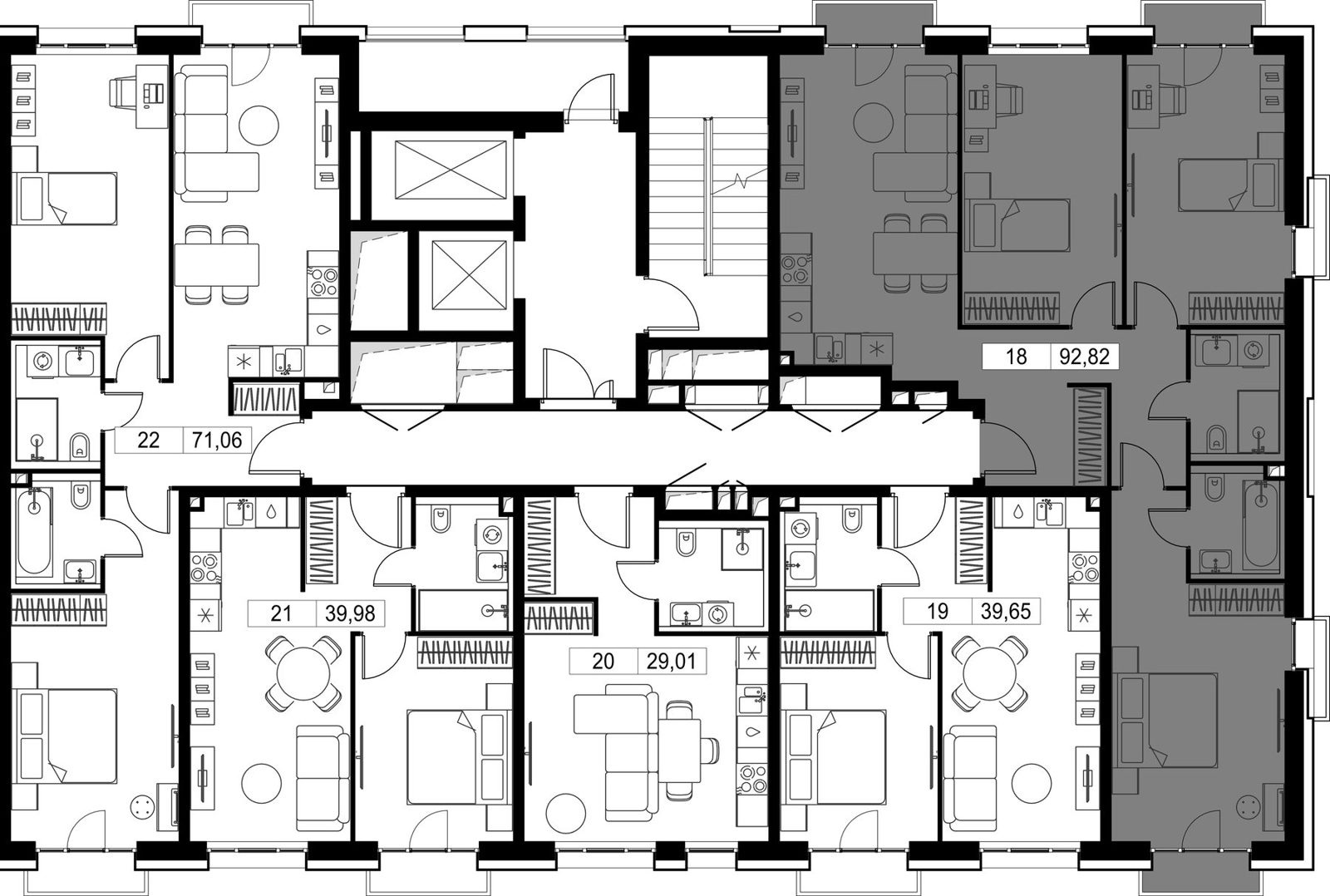 3-комнатная квартира, 92,2 м² — фото 2