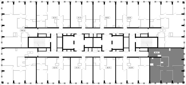 3-комнатная квартира, 86,5 м² — фото 2