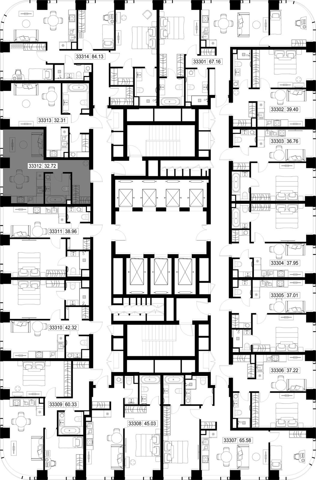 Квартира-студия, 32,7 м² — фото 2