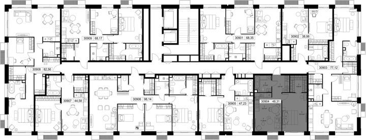 1-комнатная квартира, 48,3 м² — фото 3