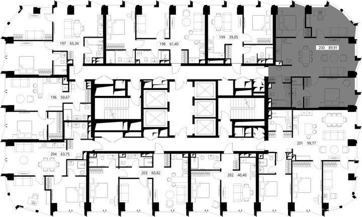 3-комнатная квартира, 90,5 м² — фото 2