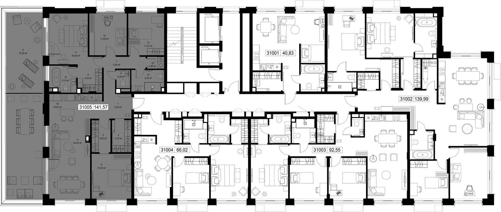 4-комнатная квартира, 141,6 м² — фото 2