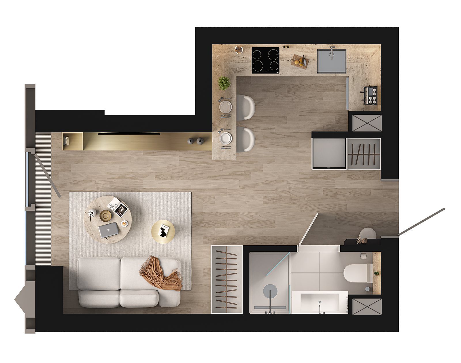Квартира-студия, 26,7 м² — фото 2