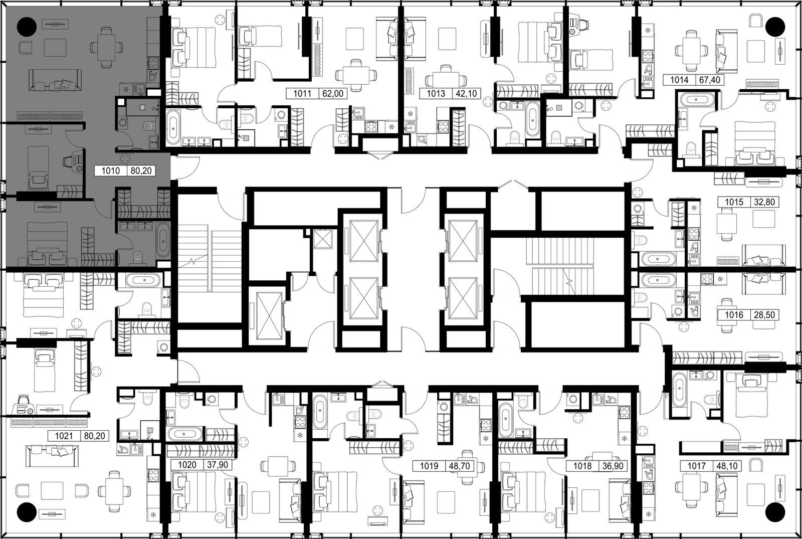 Квартира-студия, 80,2 м² — фото 2
