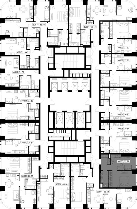 1-комнатная квартира, 37,8 м² — фото 2