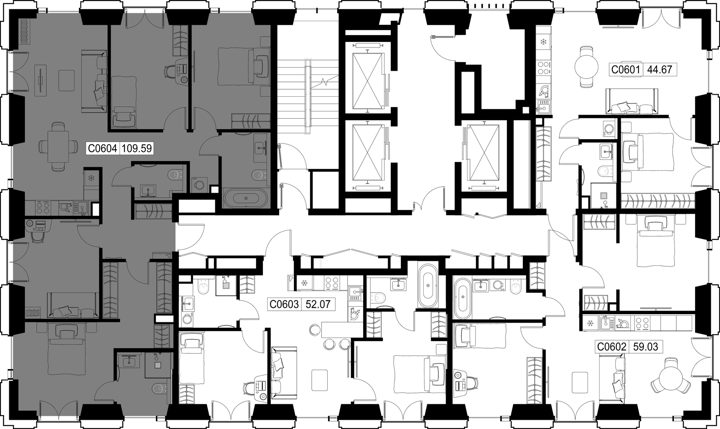 4-комнатная квартира, 109,6 м² — фото 2