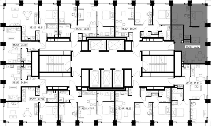 2-комнатная квартира, 52,7 м² — фото 2
