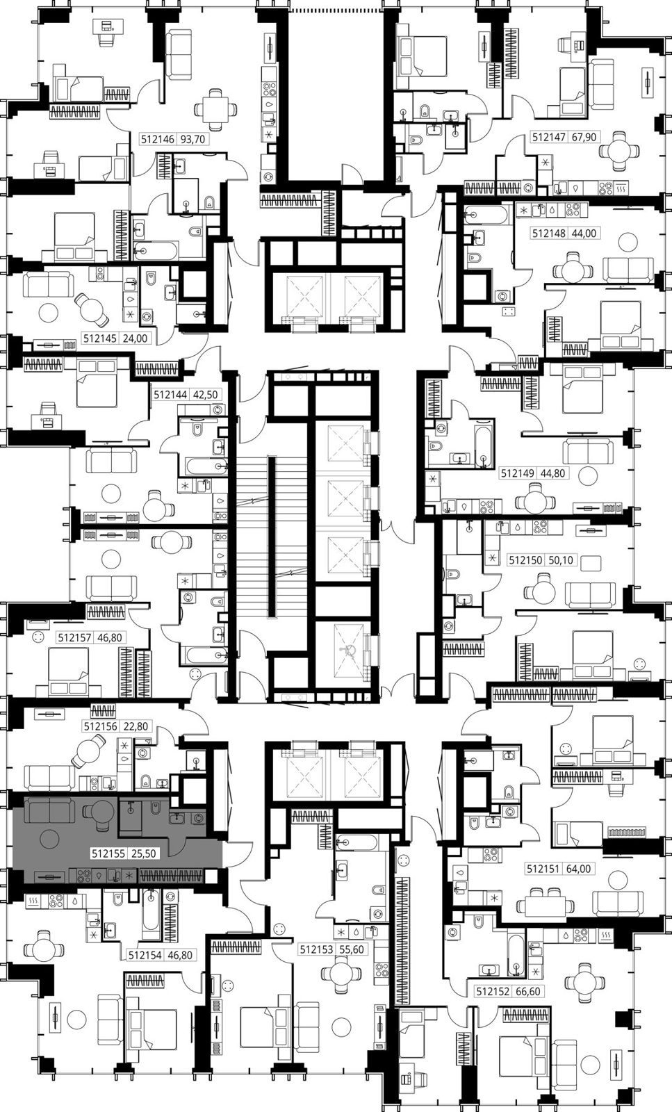 Квартира-студия, 25,5 м² — фото 2
