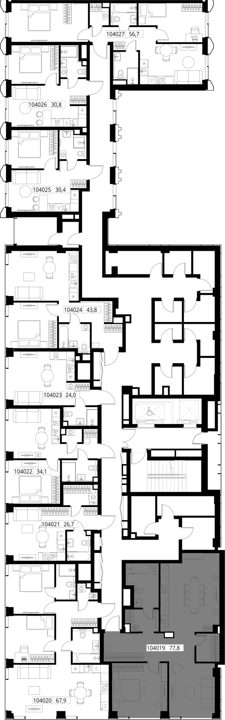 1-комнатная квартира, 77,8 м² — фото 2