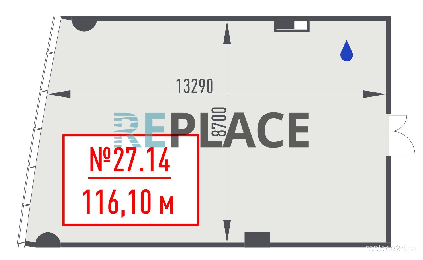 Офис, 116,1 м²
