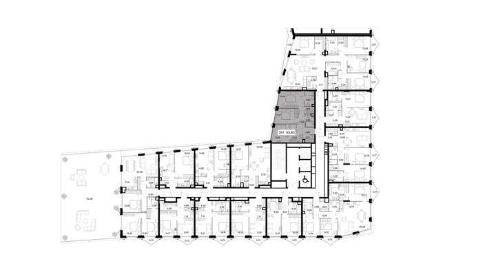 2-комнатная квартира, 63,8 м² — фото 2