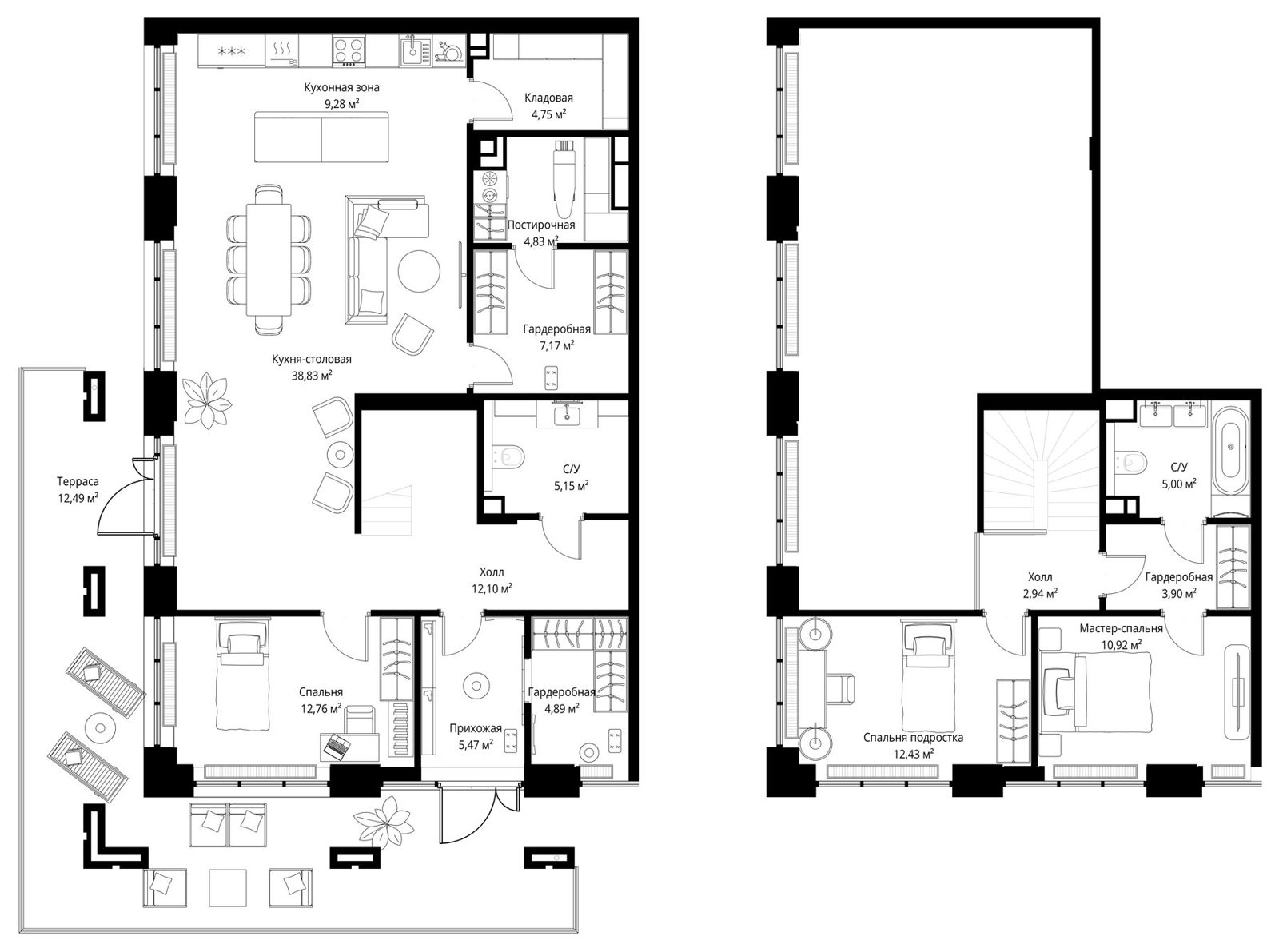 3-комнатная квартира, 152,9 м²