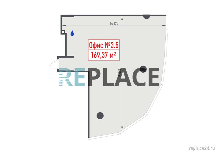 Офис, 169,4 м²