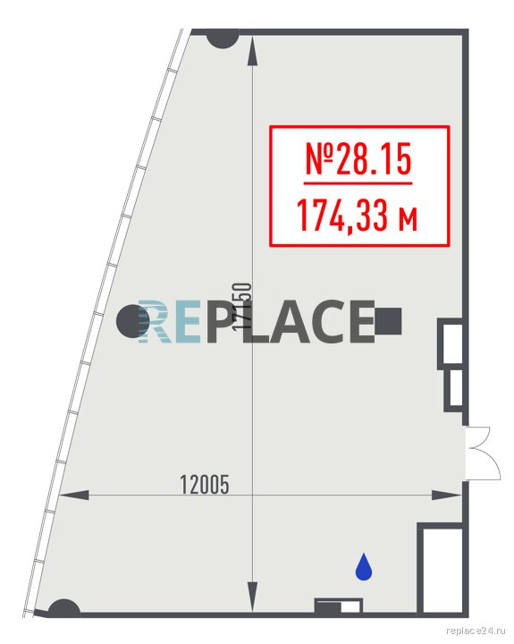 Офис, 174,3 м²