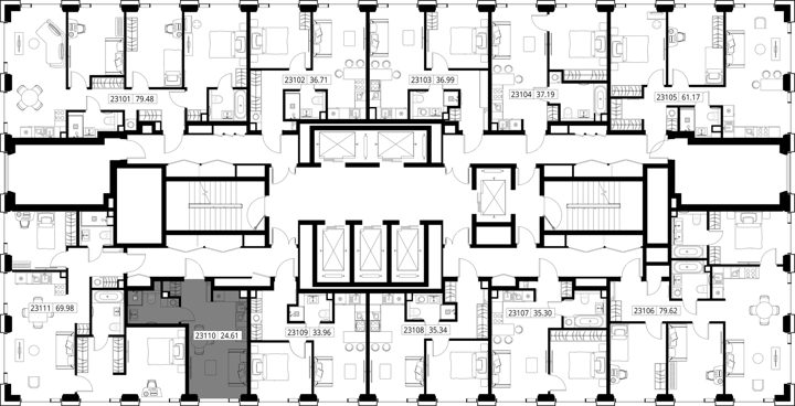 Квартира-студия, 24,6 м² — фото 2