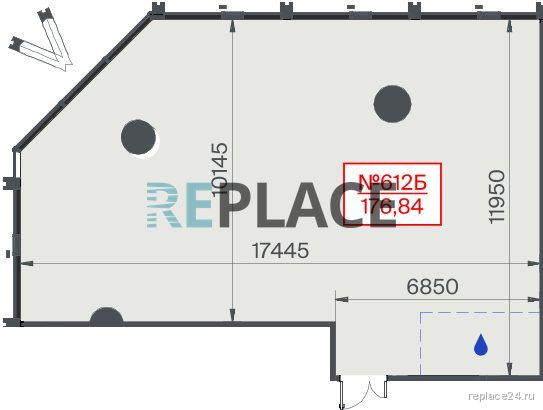 Офис, 176,8 м²