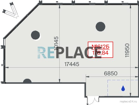 Офис, 176,8 м²