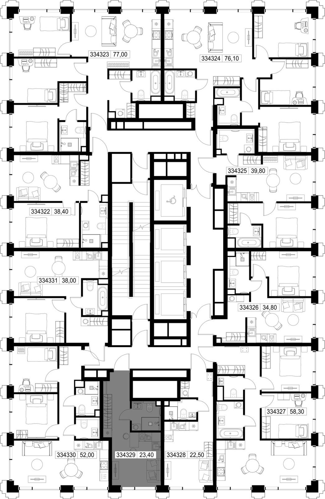 Квартира-студия, 23,4 м² — фото 2