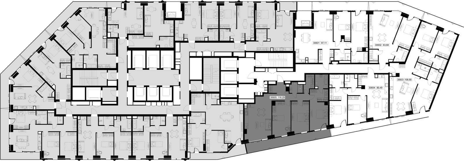 3-комнатная квартира, 118,3 м² — фото 2