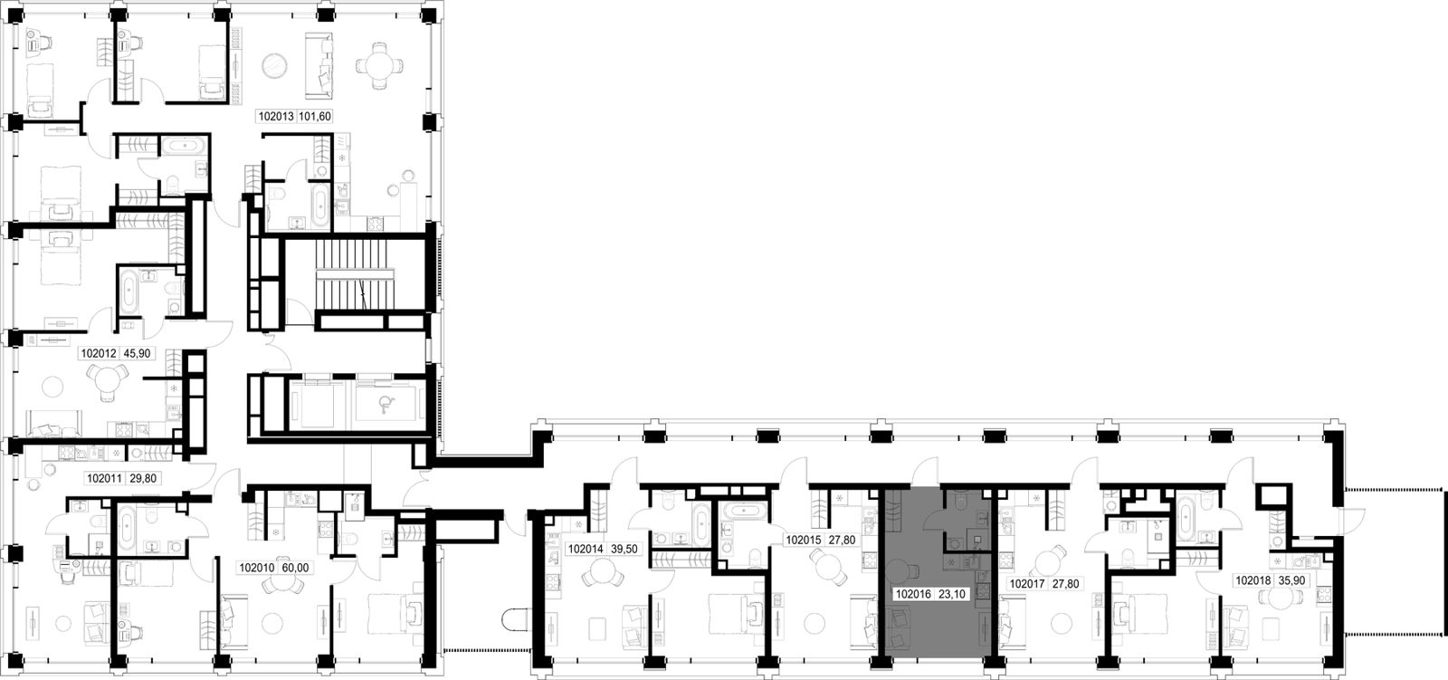 Квартира-студия, 23,1 м² — фото 2