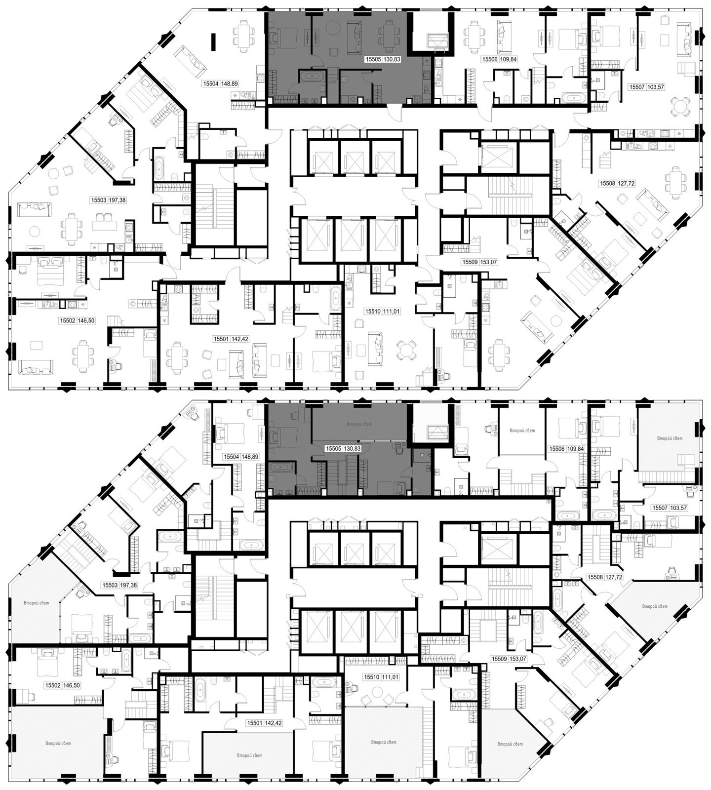 3-комнатная квартира, 130,8 м² — фото 2