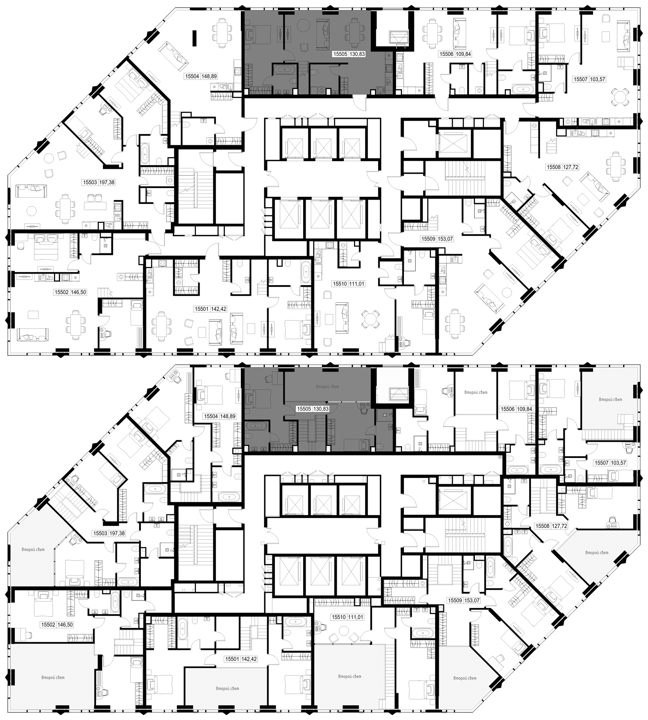 3-комнатная квартира, 130,8 м² — фото 2