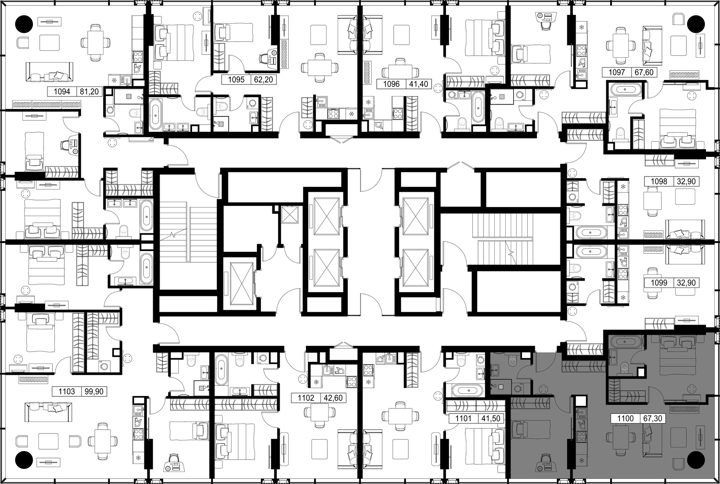 2-комнатная квартира, 67,3 м² — фото 2