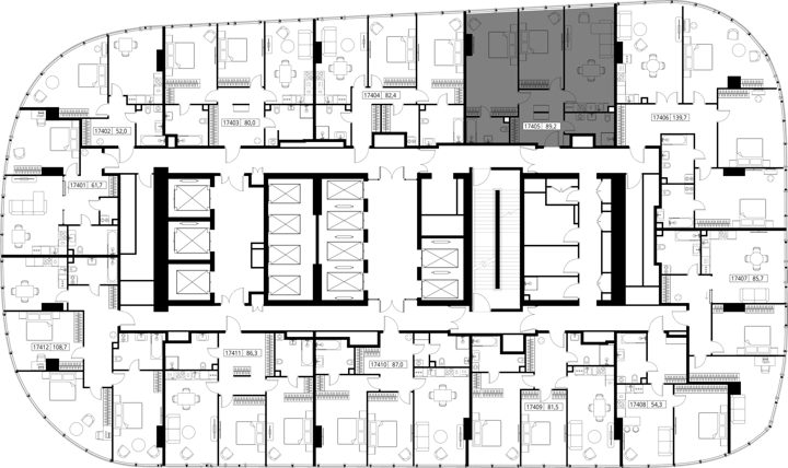 2-комнатная квартира, 89,2 м² — фото 2