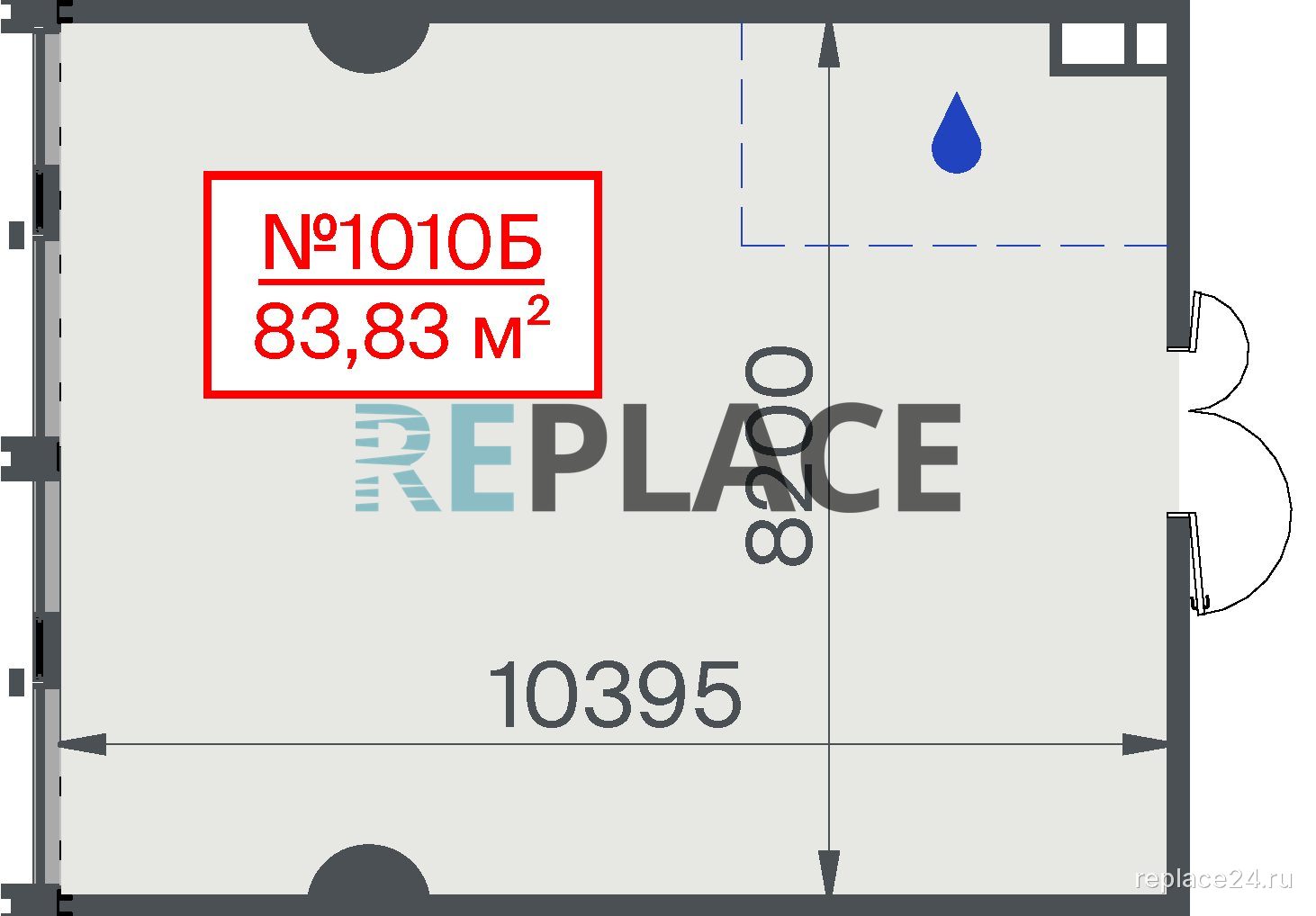 Офис, 83,8 м²