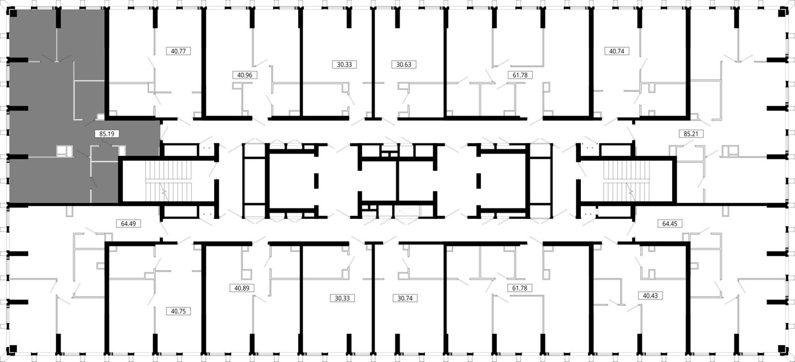 3-комнатная квартира, 85,2 м² — фото 2
