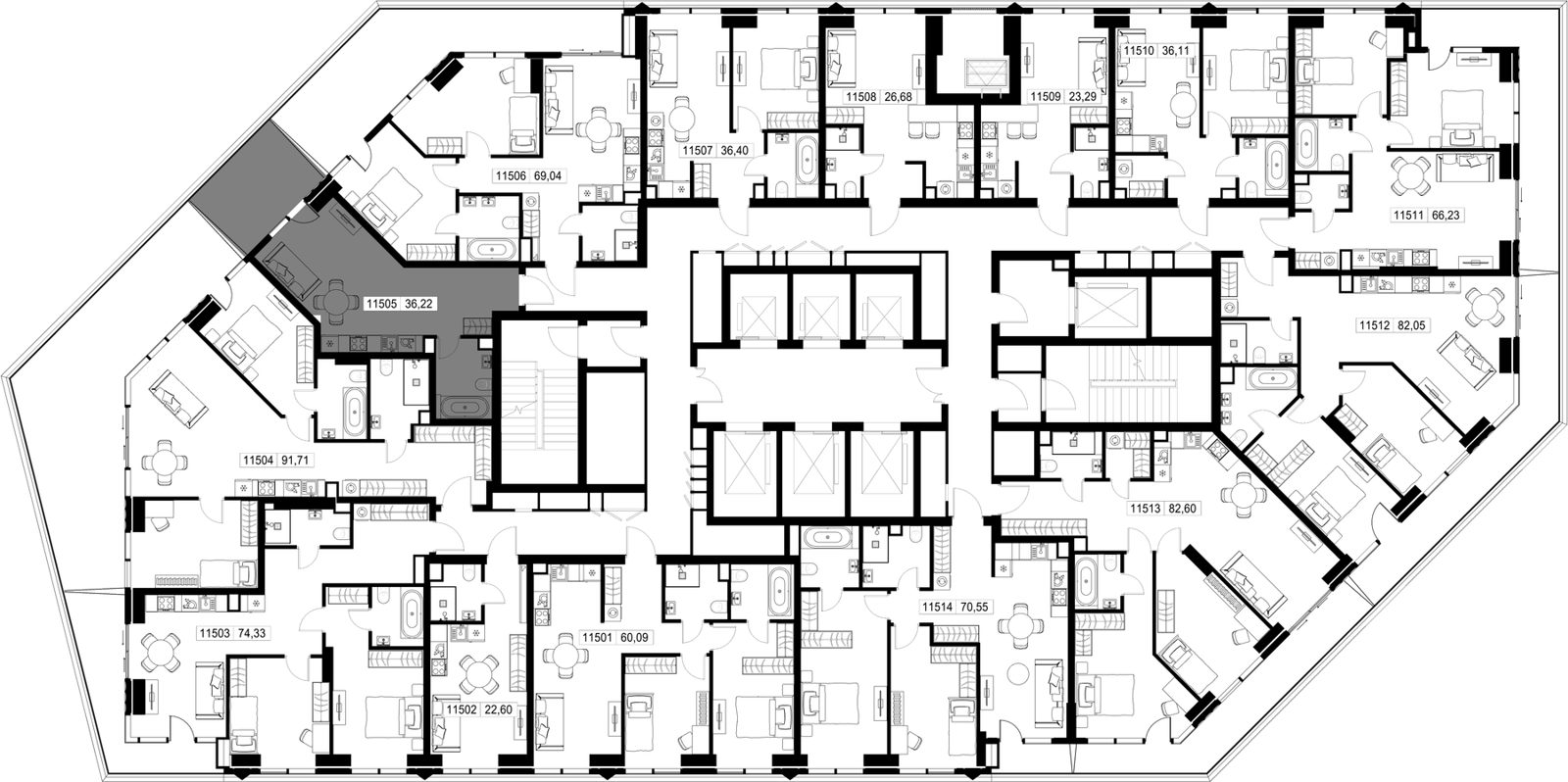 Квартира-студия, 36,2 м² — фото 2