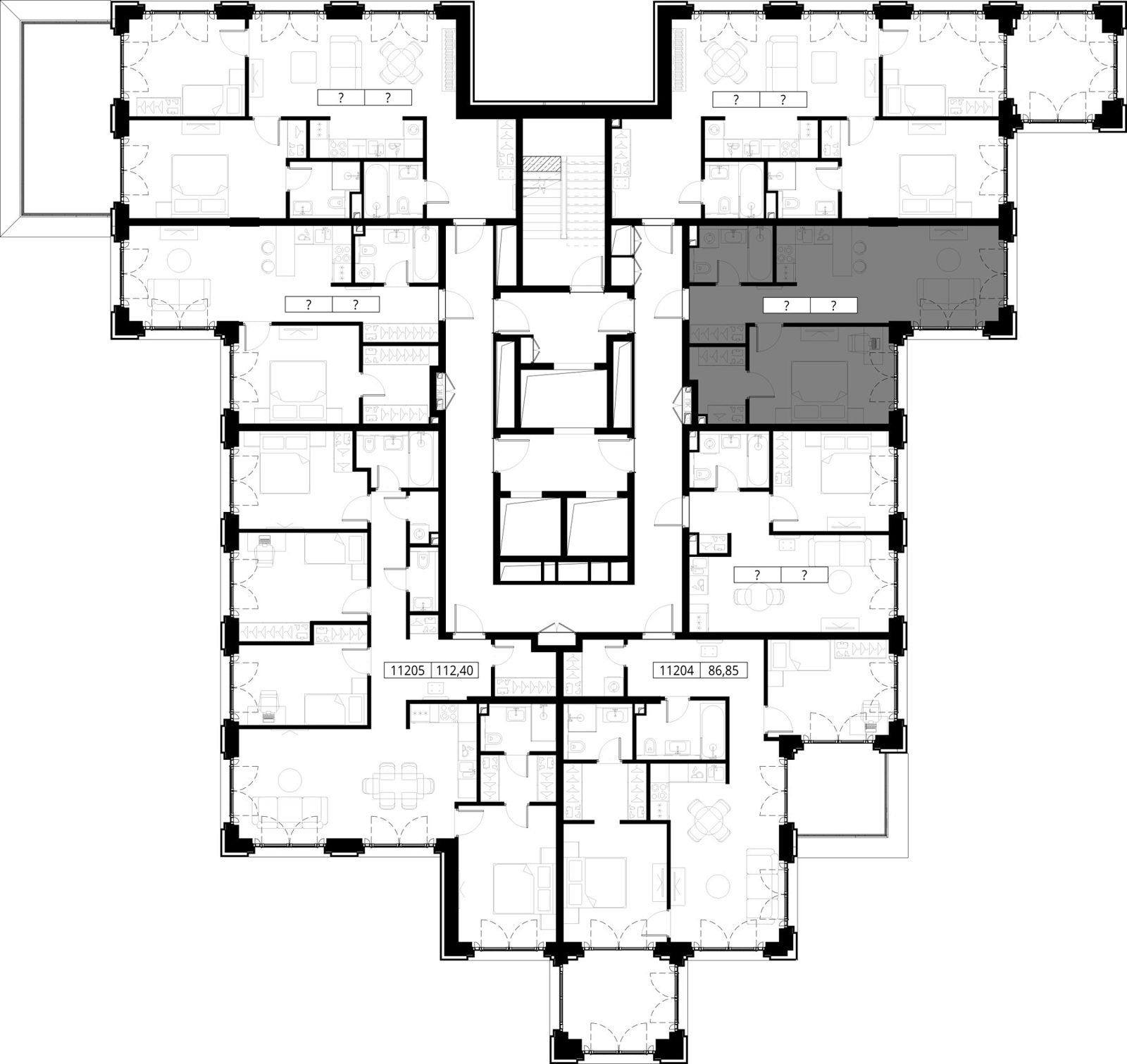 1-комнатная квартира, 49,4 м² — фото 2
