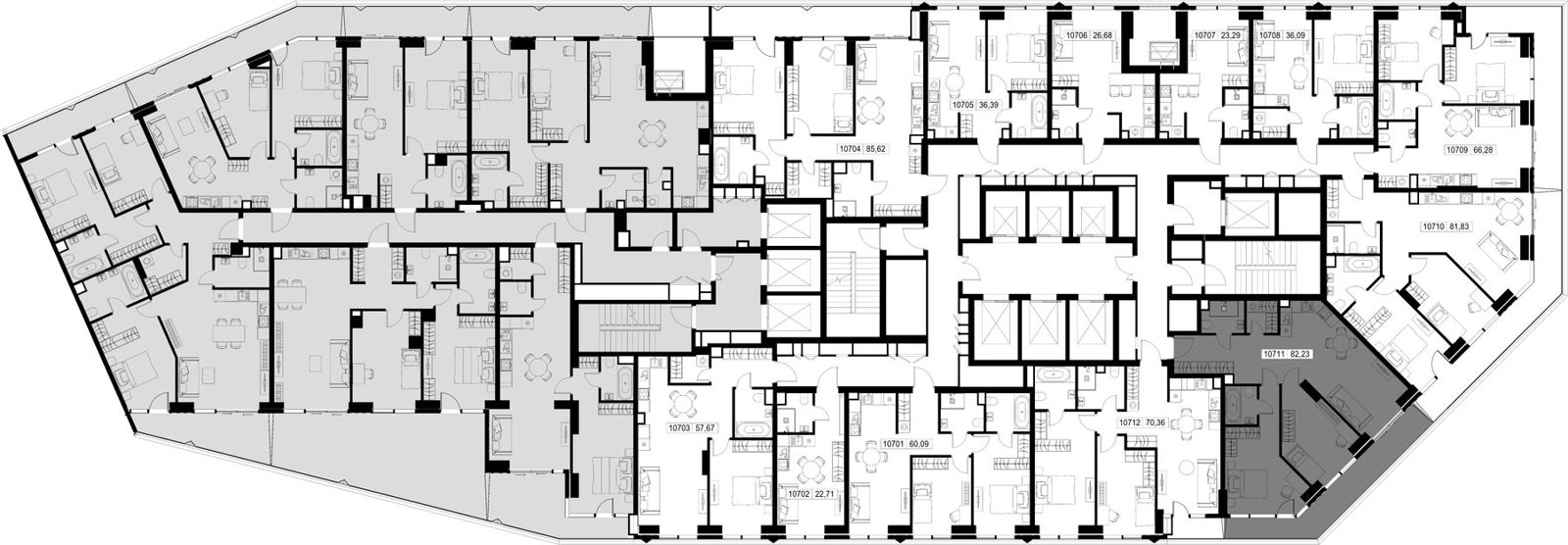 2-комнатная квартира, 82,2 м² — фото 3