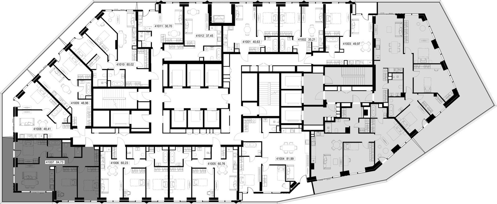 3-комнатная квартира, 84,7 м² — фото 2