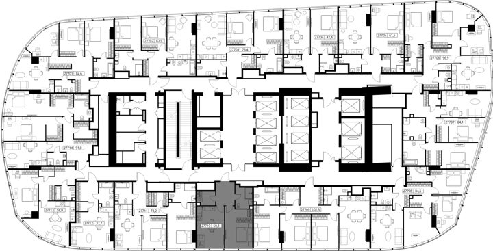 1-комнатная квартира, 50,3 м² — фото 2
