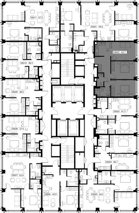 2-комнатная квартира, 63,7 м² — фото 2