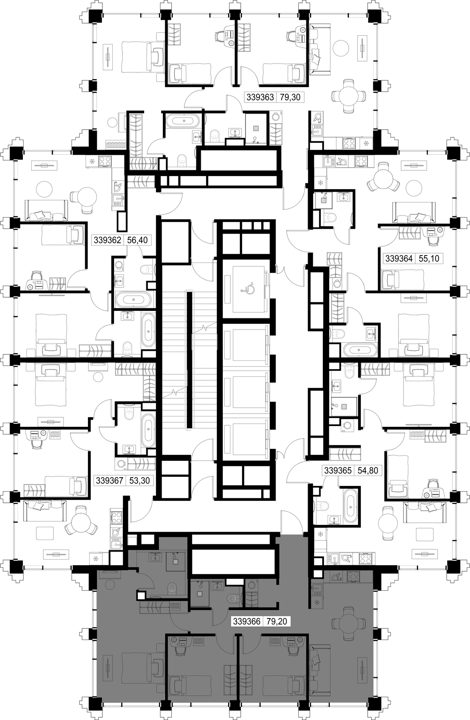 3-комнатная квартира, 79,2 м² — фото 2