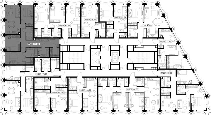 3-комнатная квартира, 92 м² — фото 2