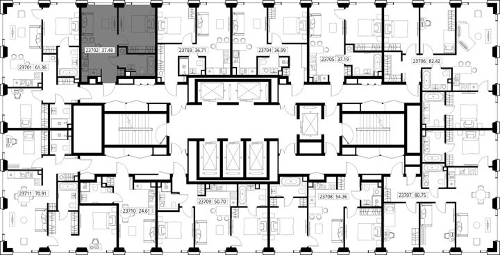 1-комнатная квартира, 37,5 м² — фото 2