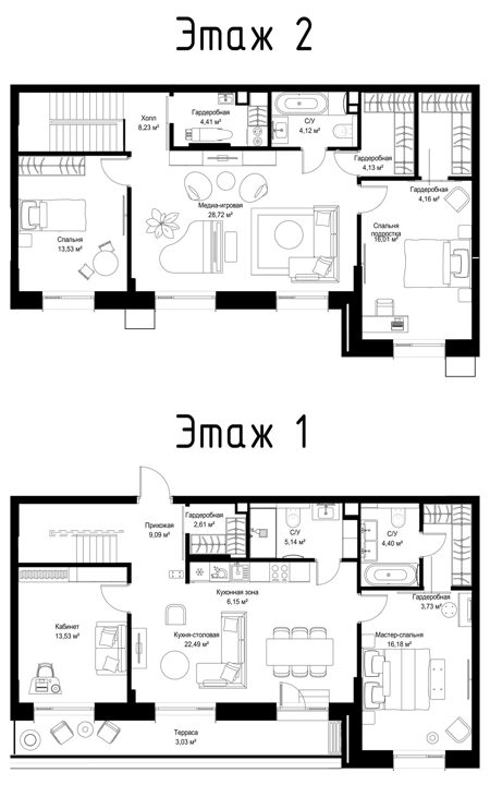 4-комнатная квартира, 169,7 м² — фото 1