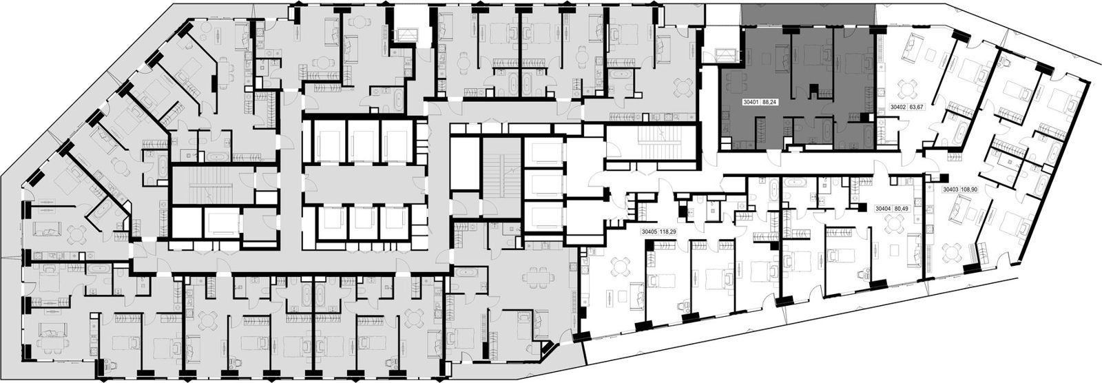 2-комнатная квартира, 88,2 м² — фото 2