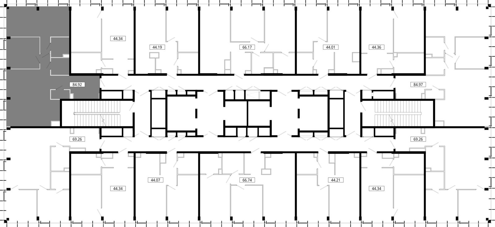 2-комнатная квартира, 84,3 м² — фото 2