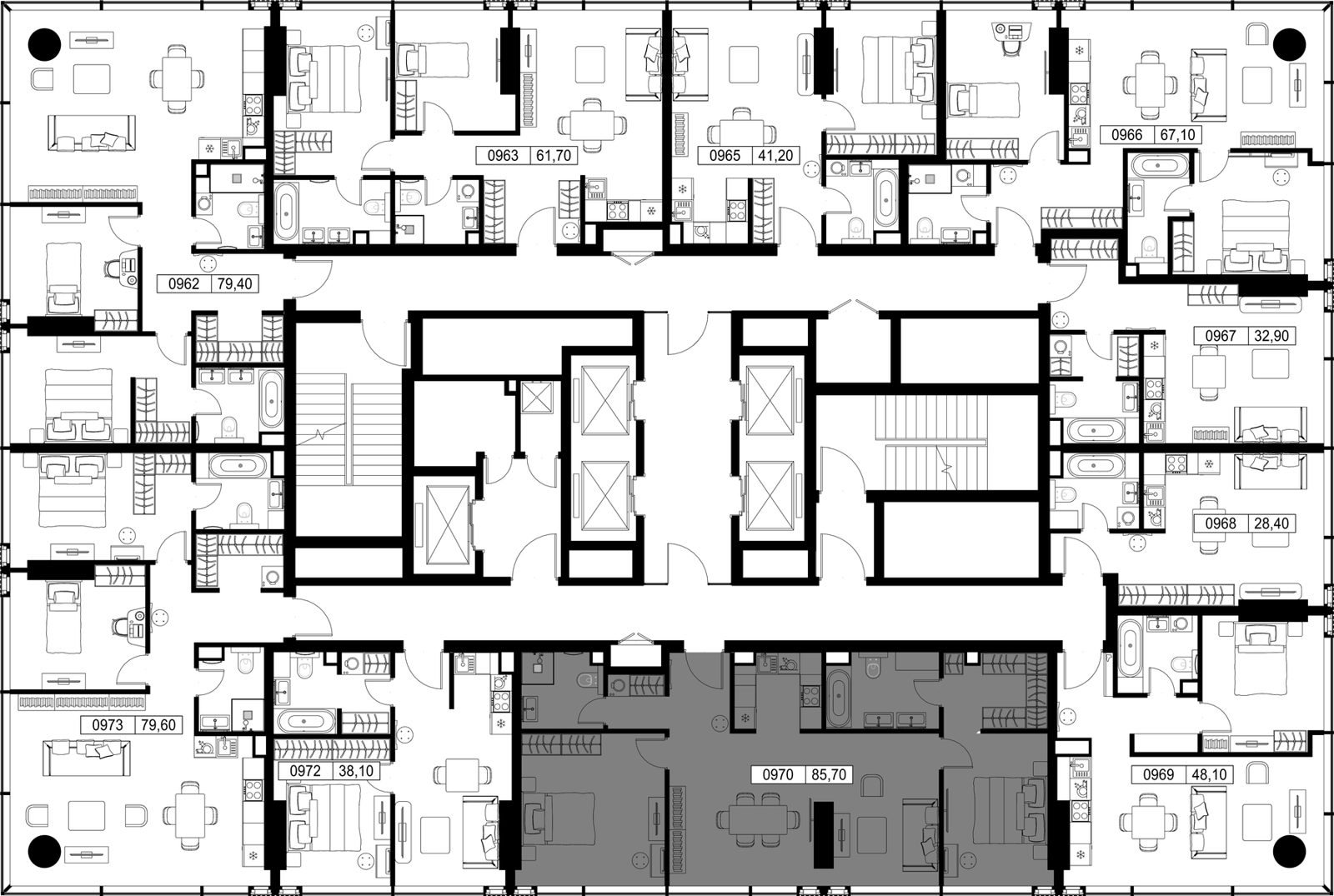 2-комнатная квартира, 85,7 м² — фото 2