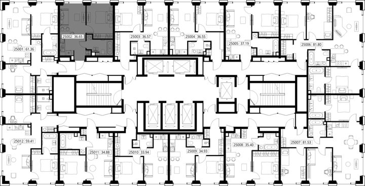 1-комнатная квартира, 36,6 м² — фото 2