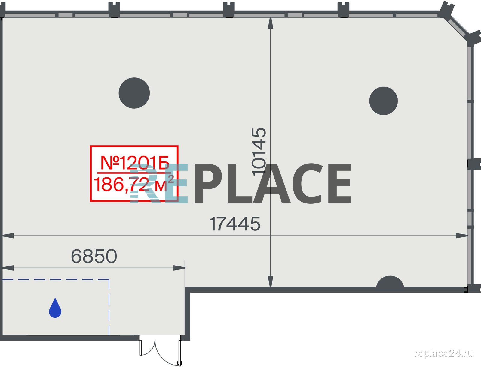 Офис, 186,7 м²